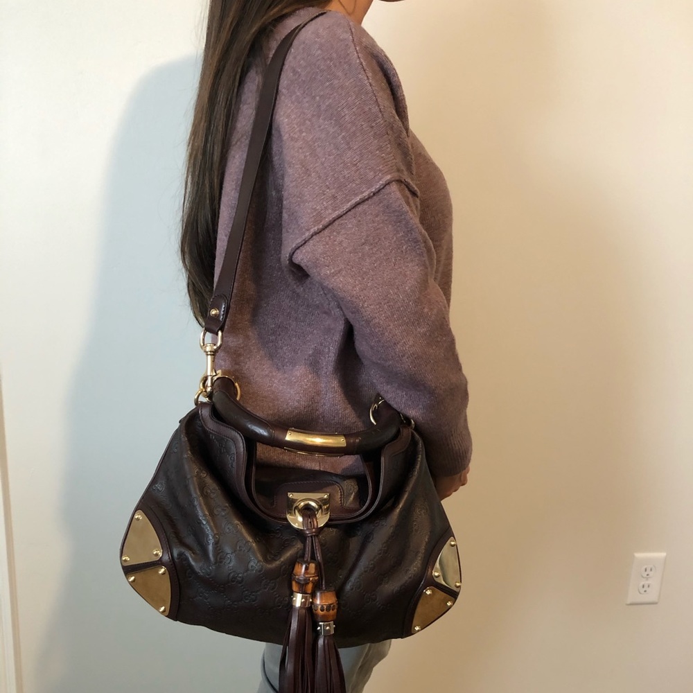 AUTHENTIC Gucci Guccisima Medium Indy Top Handle - Picture 5 of 8